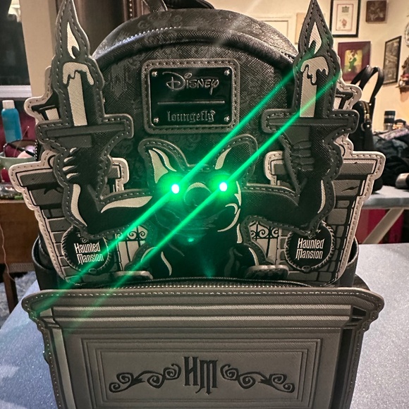 Disney Loungefly Haunted Mansion Backpack - Picture 2 of 6